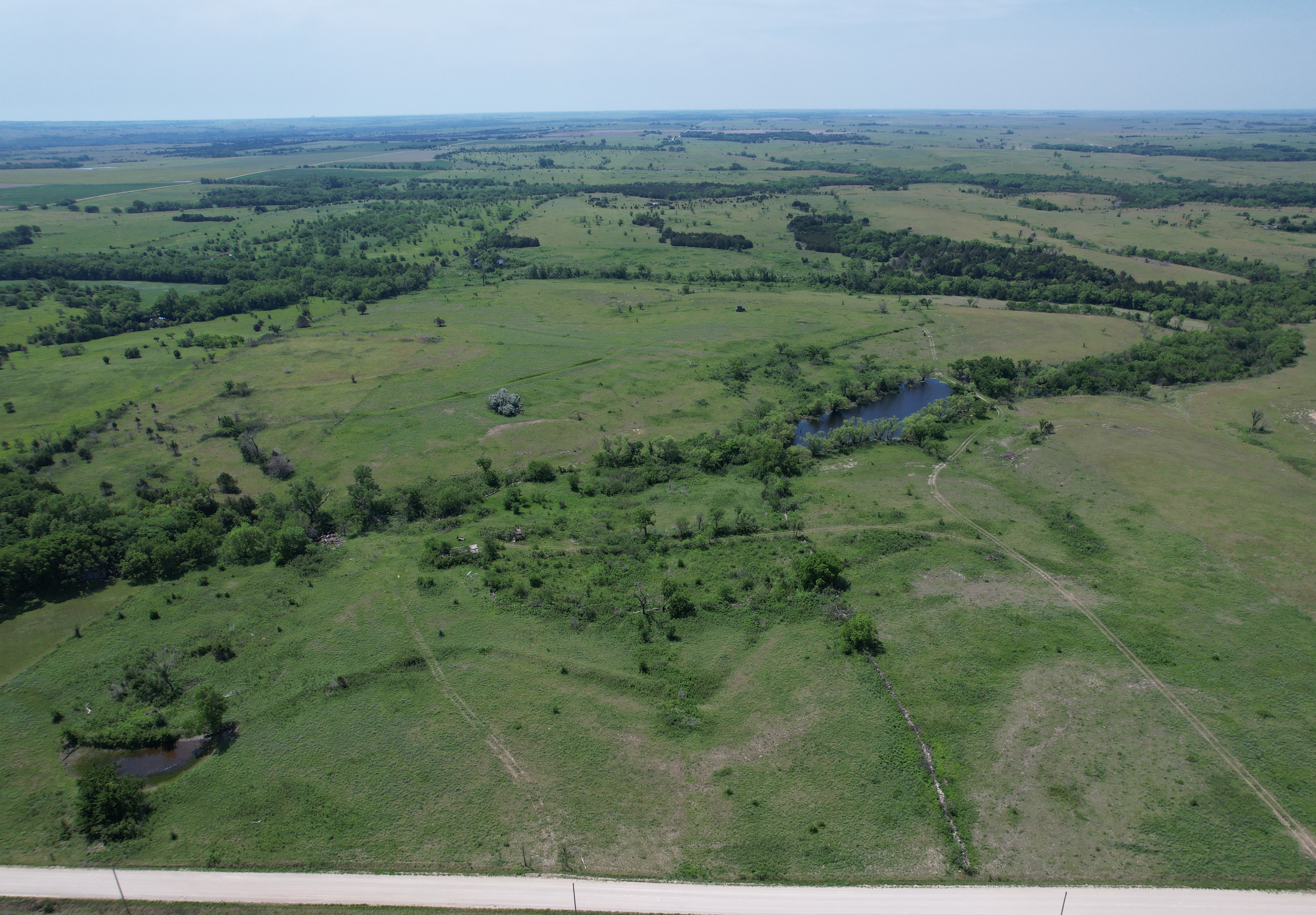 Geary County Sanctuary — aerial property view